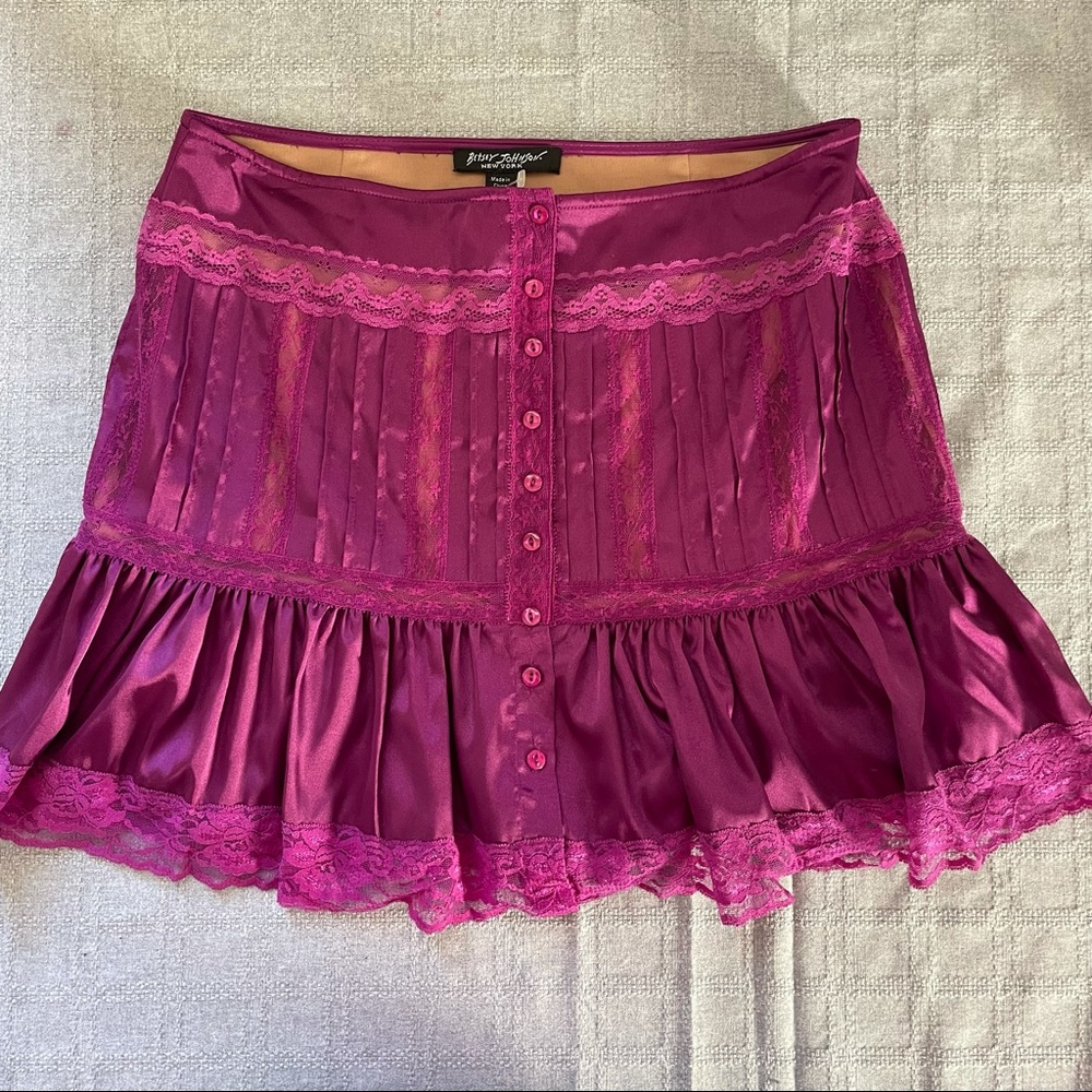 Bright purple/pink Betsey Johnson vintage skirt